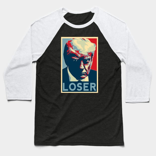 Trump Loser Mugshot - by-CH3Media Baseball T-Shirt by CH3Media